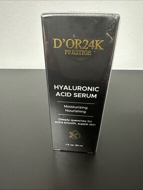 NWT D’OR24K Prestige Hyaluronic Acid Serum - 1 Fl Oz Full Size. Still in Plastic